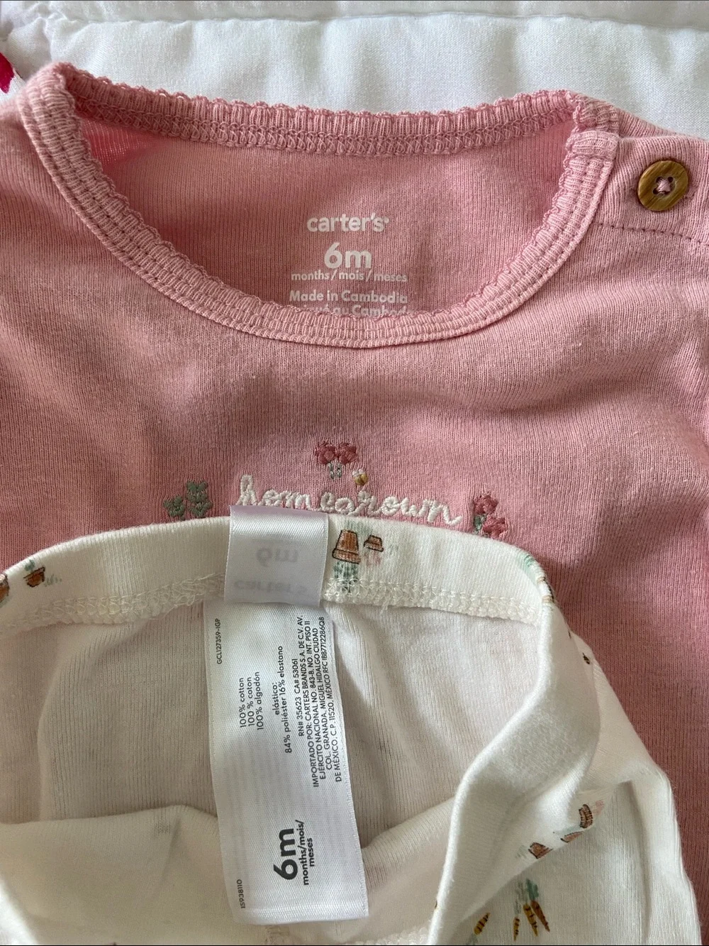 Baby Girls Mixed Romper & Outfit Bundle - Pink, Floral, Gray, Cream - Picture 3 of 7